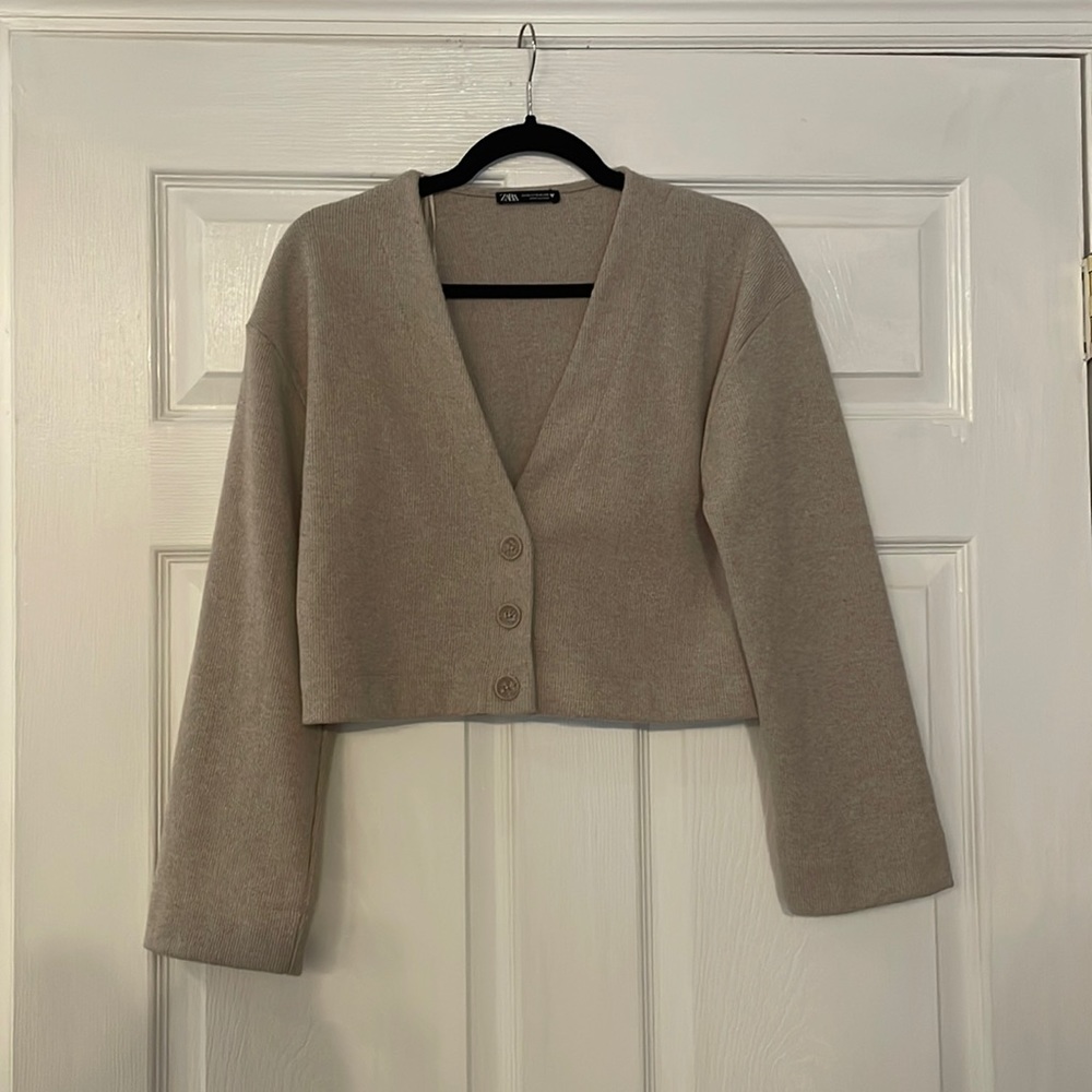 Cropped Knit Sweater